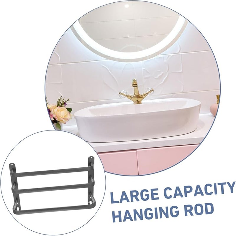 Modern Aluminum Towel Holder Mounted Space Saving Size 38 5X14X2 CM - Image 5